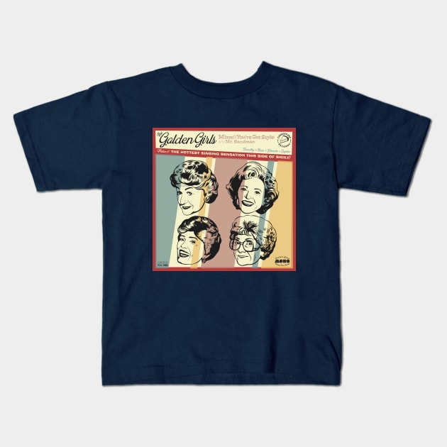 The Golden Girls' Hit Song Kids T-Shirt by PlaidDesign